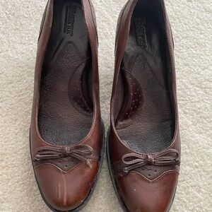 Marylin Vintage Dark Brown Leather heels